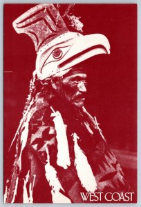 Chief Joseph of Clayoquot, Nootka, Thunderbird Mask, 1929 Ashel Curtis, Postcard
