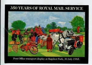 429477 UK 1985 Post office transport Bagshot Park CAR motorcycle Royal Mail
