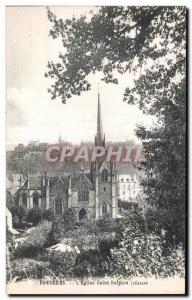 Old Postcard Fougeres The Saint Sulpice church (classified)