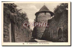 Old Postcard Ribeauville Tower Sorcieres