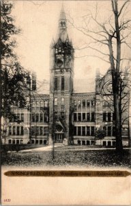Vtg 1900s Recitation Hall Wittenberg College Springfield Ohio OH Postcard