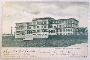 1905 UNDIVIDED ANTIQUE POSTCARD STATE NORMAL SCHOOL PROVIDENCE R.I.