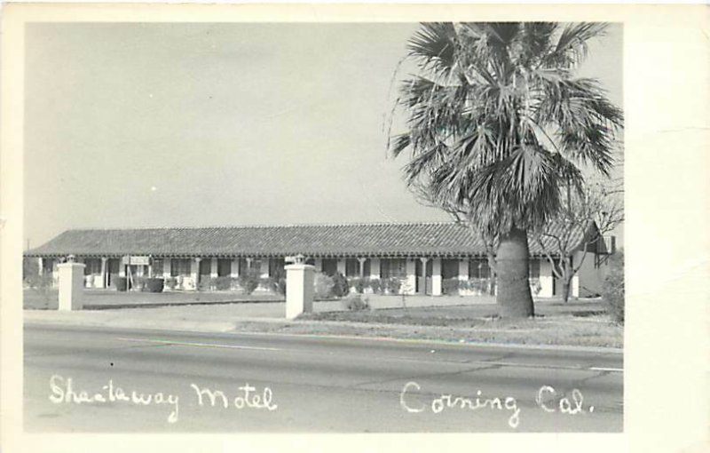 CA, Corning, California, RPPC, Shastaway Motel