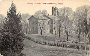 G8/ McConnelsville Malta Ohio Postcard c1910 School House 2