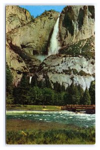 Yosemite Falls From The Meadows Yosemite National Park California Postcard