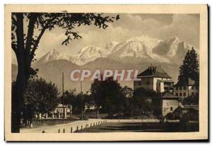 Old Postcard Sallanches Le Chateau de Lochers and Mont Blanc