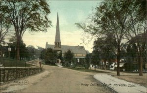 South Norwalk CT Trinity Church c1910 Postcard