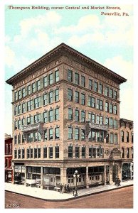 Pennsylvania Pottsville  , Thompson Building, Central and Market streets