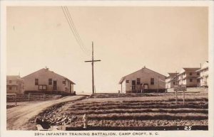 South Carolina Camp Croft 39th Infantry TRaining Battalion 1944 Real Photo RPPC