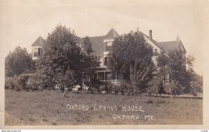 RP; OXFORD , Maine , 1914 ; Oxford Spring House