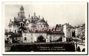 Old Postcard Perigueux The Cathedral and The Quays Avenue Daumesnil