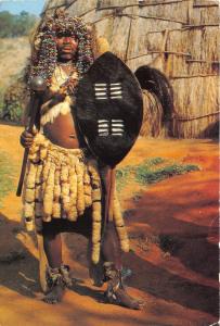 BG21249  tribal life  zulu witch doctor types folklore south africa