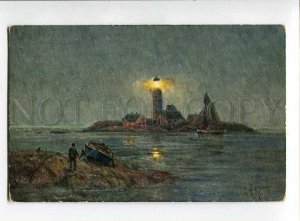 3037439 LIGHTHOUSE in GERMANY Sunset Vintage PC