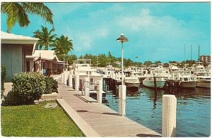 Yacht Basin, Lighthouse Point, Florida, Vintage 1973 Chrome Postcard