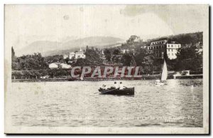 Evian les Bains - A Boat - Old Postcard