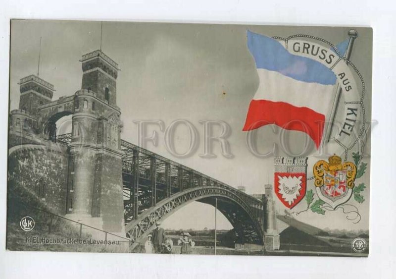 3132816 GERMANY GRUSS aus KIEL Vintage postcard