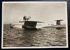 Original Mint Dornier DOX Seaplane In Open Waters Photos RPPC Postcard