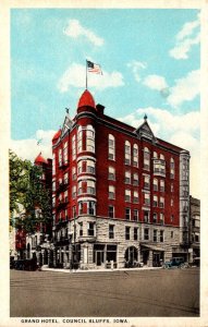 Iowa Council Bluffs Grand Hotel Curteich