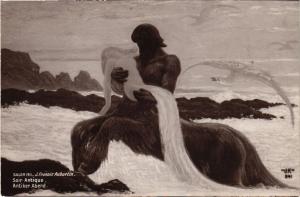 CPA AK Salon 1911 J. FRANCOIS AUBURTIN Soir antique (702354)