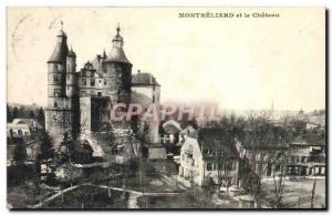 Old Postcard Montbeliard and Chateau