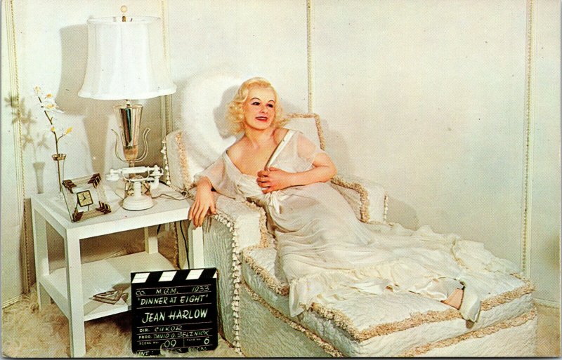 Vtg 1962 Jean Harlow Dinner at Eight Movieland Wax Museum Buena Park CA  Postcard | United States - California - Other, Postcard / HipPostcard