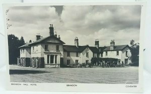 Vintage Rp Postcard Brandon Hall Hotel Coventry Real Photo New Unposted