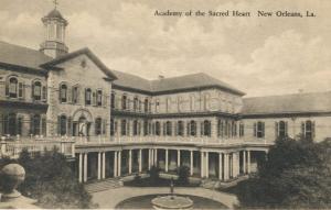 Academy Of The Sacred Heart ~ New Orleans LA Louisiana School Albertype Postcard