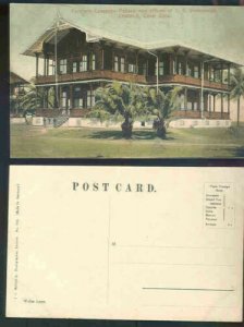 pc8257 postcard US Government Office Cristobal Canal Zone MOBSC album corners 