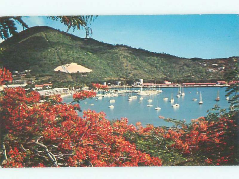 Pre-1980 BOAT SCENE St. Thomas US Virgin Islands USVI AF4254