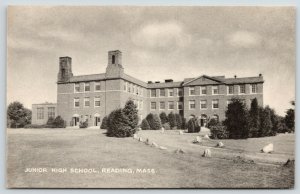 Reading Massachusetts~Driveway to Jr High School~Great Chimneys~1930s B&W 