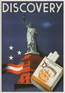 Advertising Postcard - Discovery Toasted Cigarettes, Statue of Liberty  RR16726