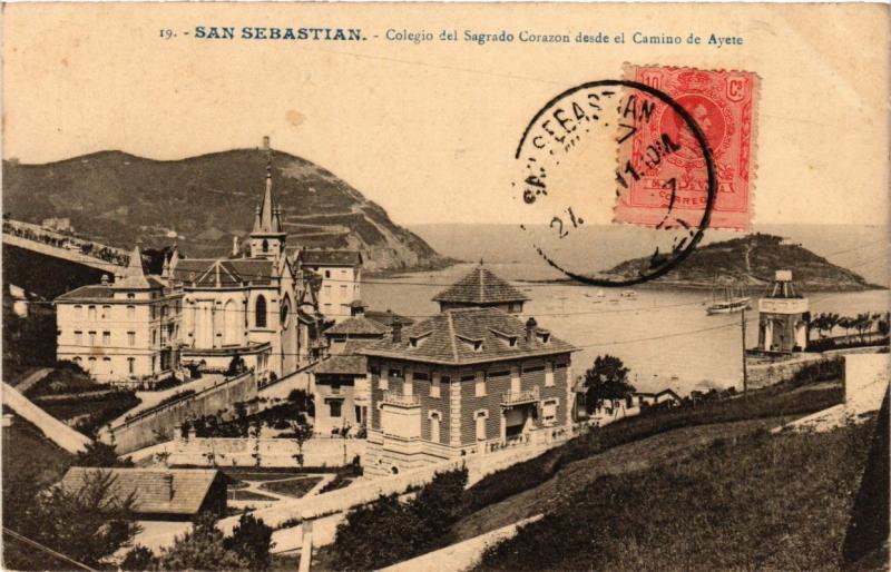 CPA Espagne San Sebastian - Colegio del Sagrado Corazon desde el Ayete (282275)