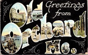1921 Greetings From Old Orchard Maine Postcard
