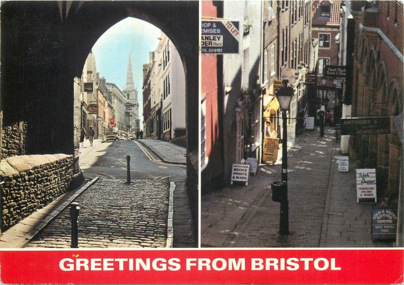 Postcard England greetings from Bristol various aspects and sights