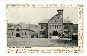 VT - Windsor. High School & Town Hall