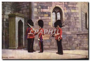 Old Postcard Army Changing guard London London