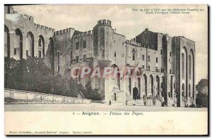 Old Postcard Avignon The Popes' Palace