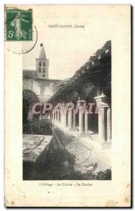 Old Postcard Saint Papoul (Aude) The Abbey The Cloister The Belfry