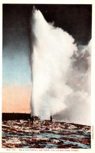 Yellowstone National Park Old Faithful Geyser Haynes Photo