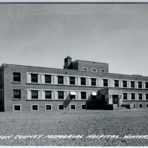 c1950s Winterset, IA RPPC Madison County Memorial Hospital Real Photo PC A107