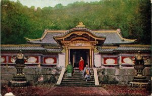 Japanese Temple Priests Antique Postcard DB Dividedback UNP Unused 