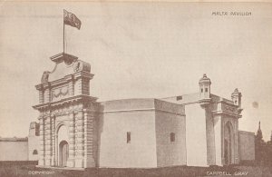 Malta Pavillion Antique Postcard