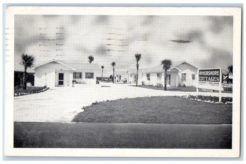 Daytona Beach Florida FL Postcard Buckhalter House Exterior Scene 1953 Signage