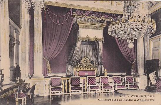 France Palais de Versailles Chambre de la Reine d'Angleterre