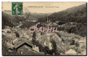 Plombieres les Bains - View from the Virgin - Old Postcard