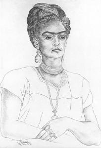 Retrato De Frida Kahlo - 