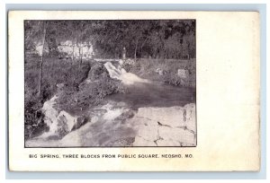 c1910 Public Square Neosho MO Postcard P172E