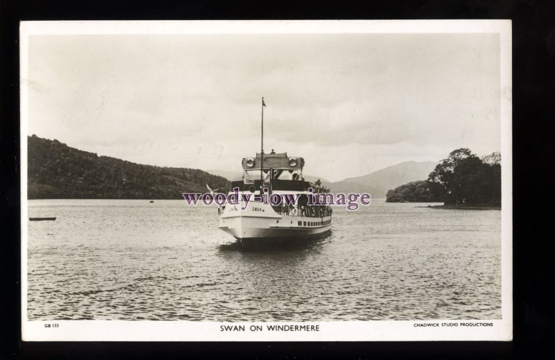 f1503 - Lake Windermere Excursion Ferry - Swan - postcard