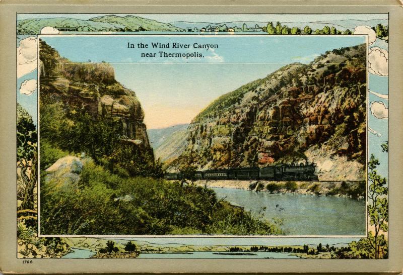 Folder - Thermopolis, Wyoming.  (18 views + covers + narrative)