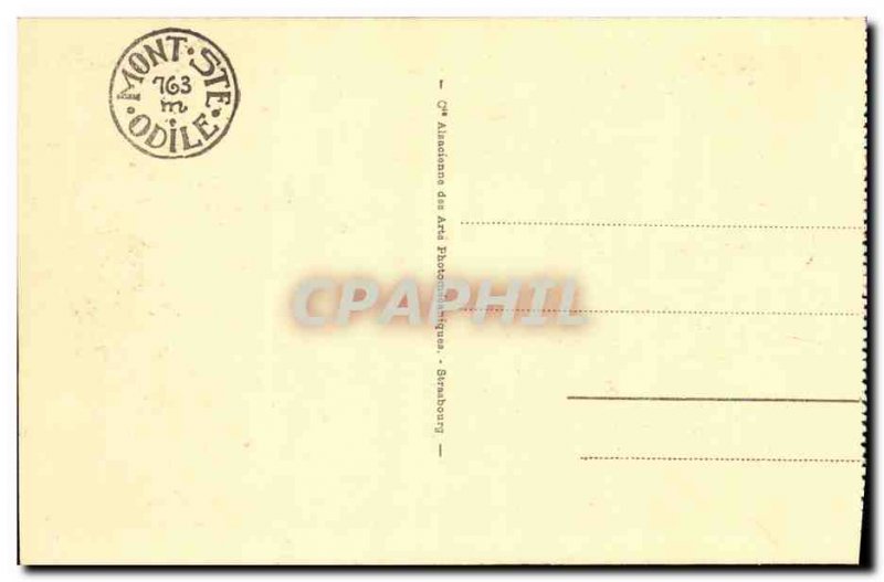 Old Postcard Mont Sainte Odile Terrace